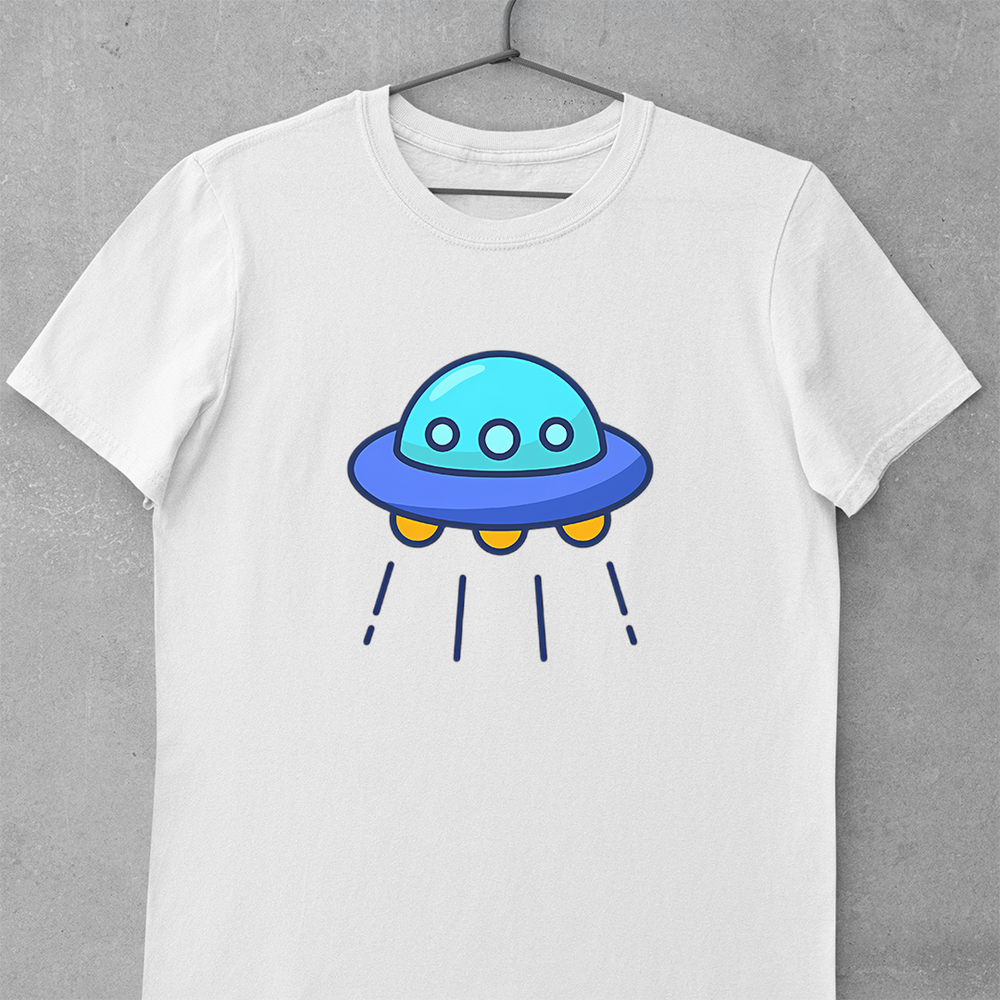 UFO With Blue Lights