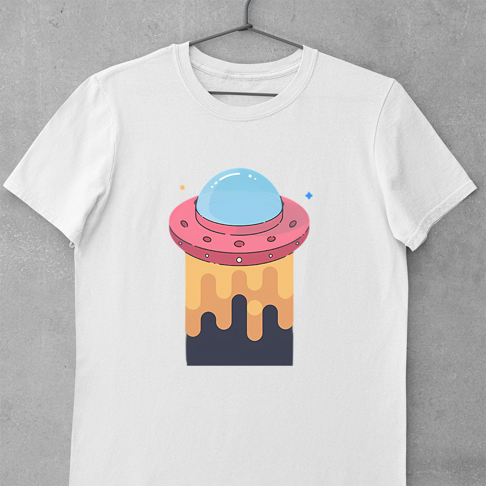 Ufo Sitting On Planet