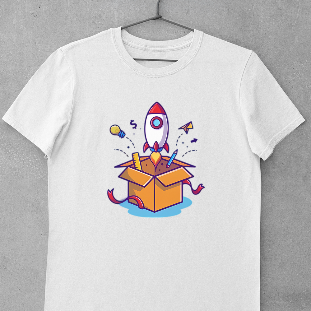 Rocket With Gift Box