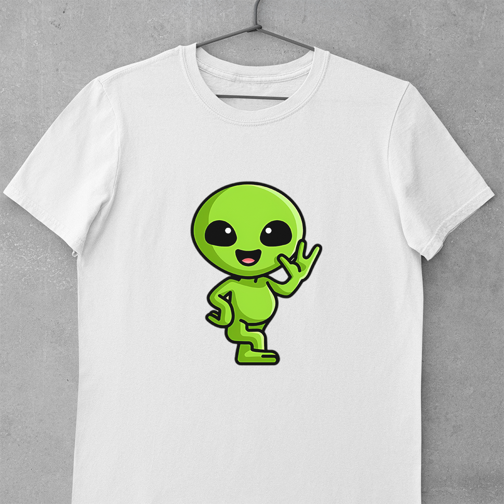 Green Alien Face