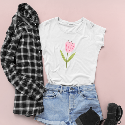 Single Pink Tulip