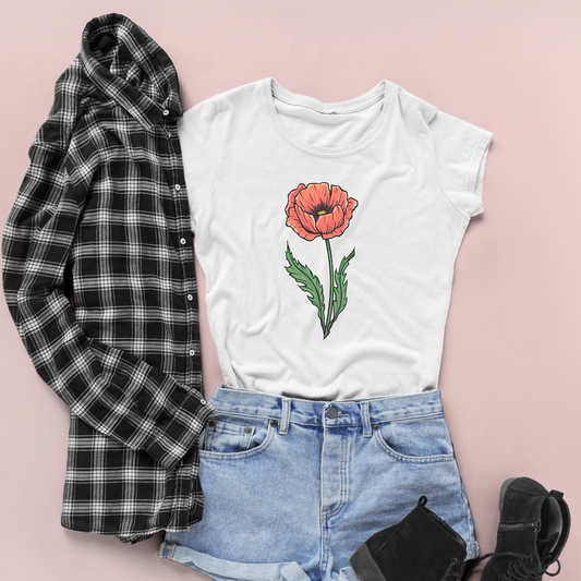 Single Red Flower