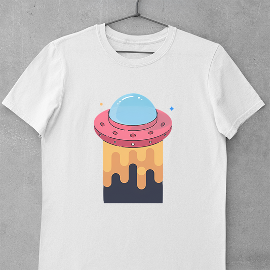Ufo Sitting On Planet