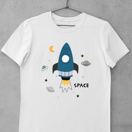 Rocket With Stars And Moon