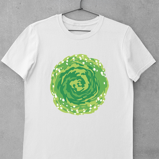 Green Spiral Galaxy