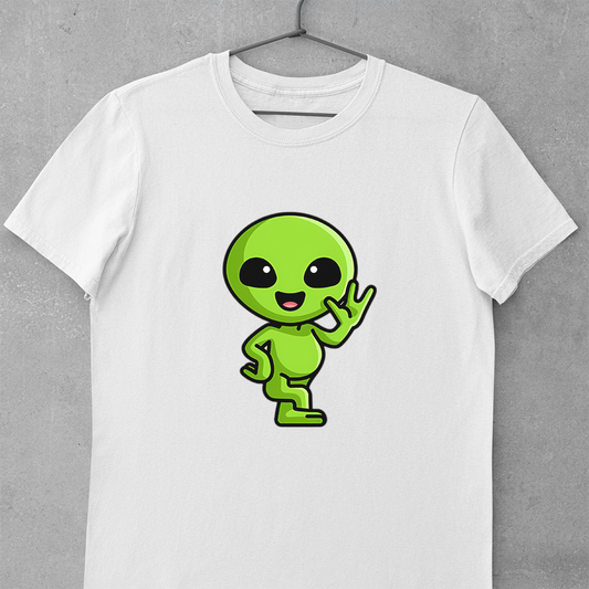 Green Alien Face