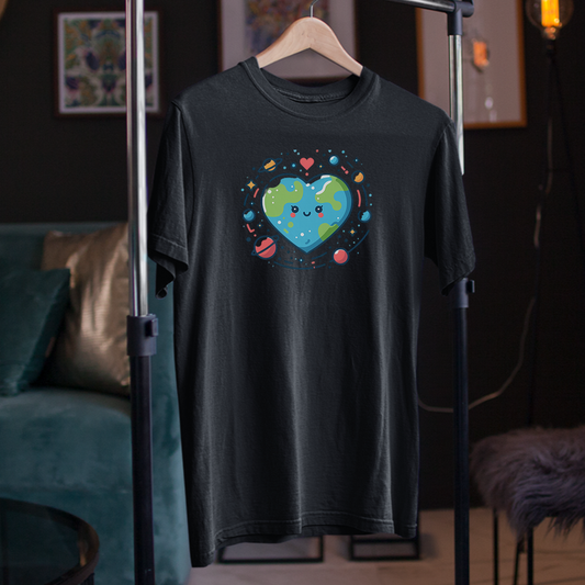 Heart Planet with Stars