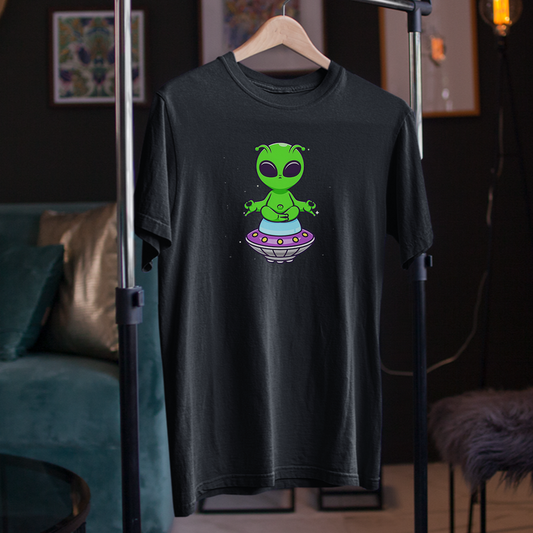 Green Alien Meditating
