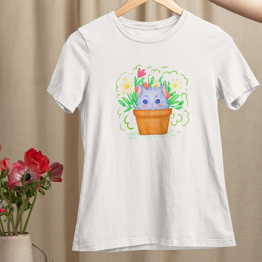 Тениска Cat Pot